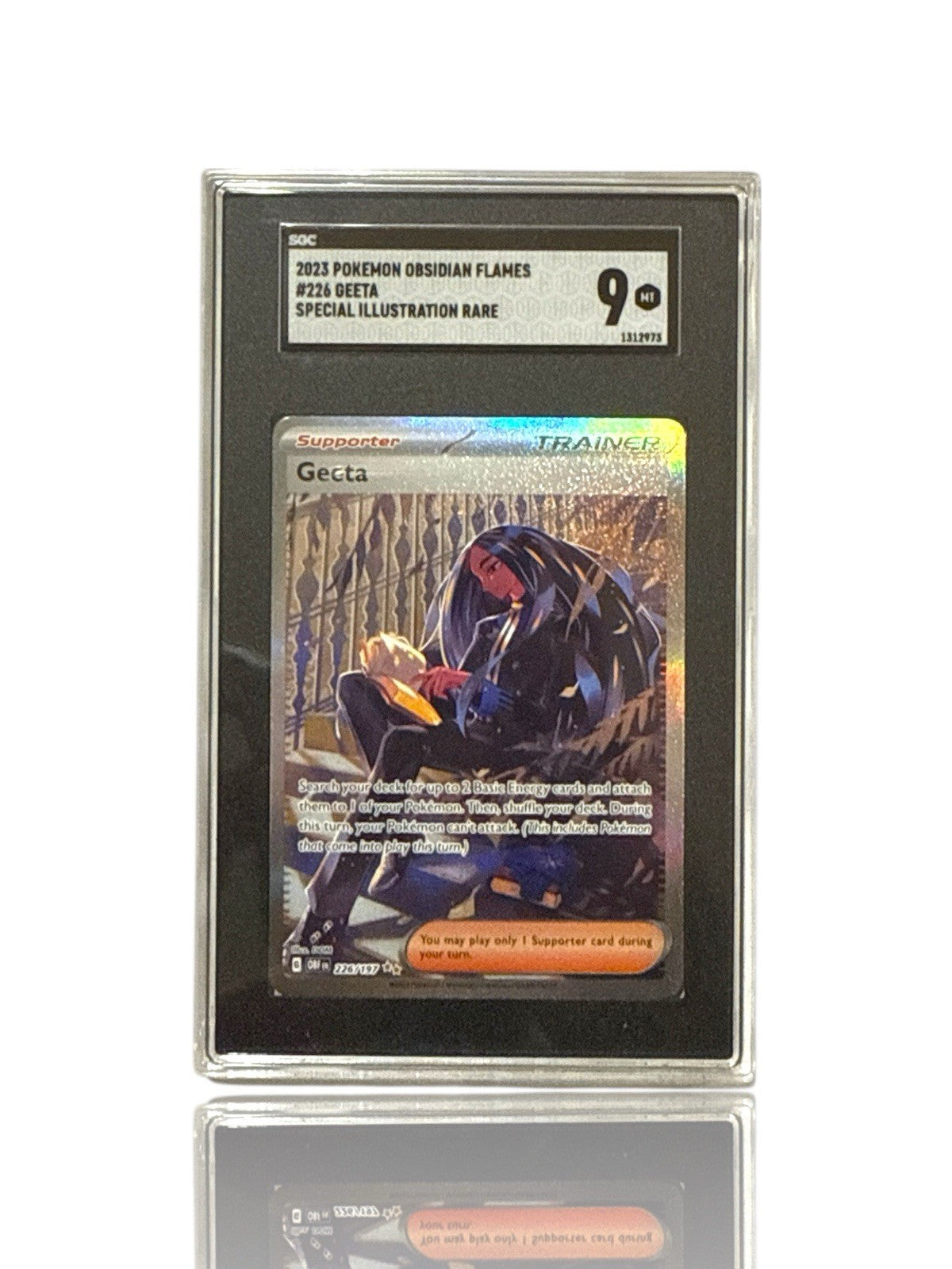 ‼️Pokemon Geeta 226/197: Obsidian Flames Holo GRADE 10~FAST SHIP~SHOOT OFFER💨