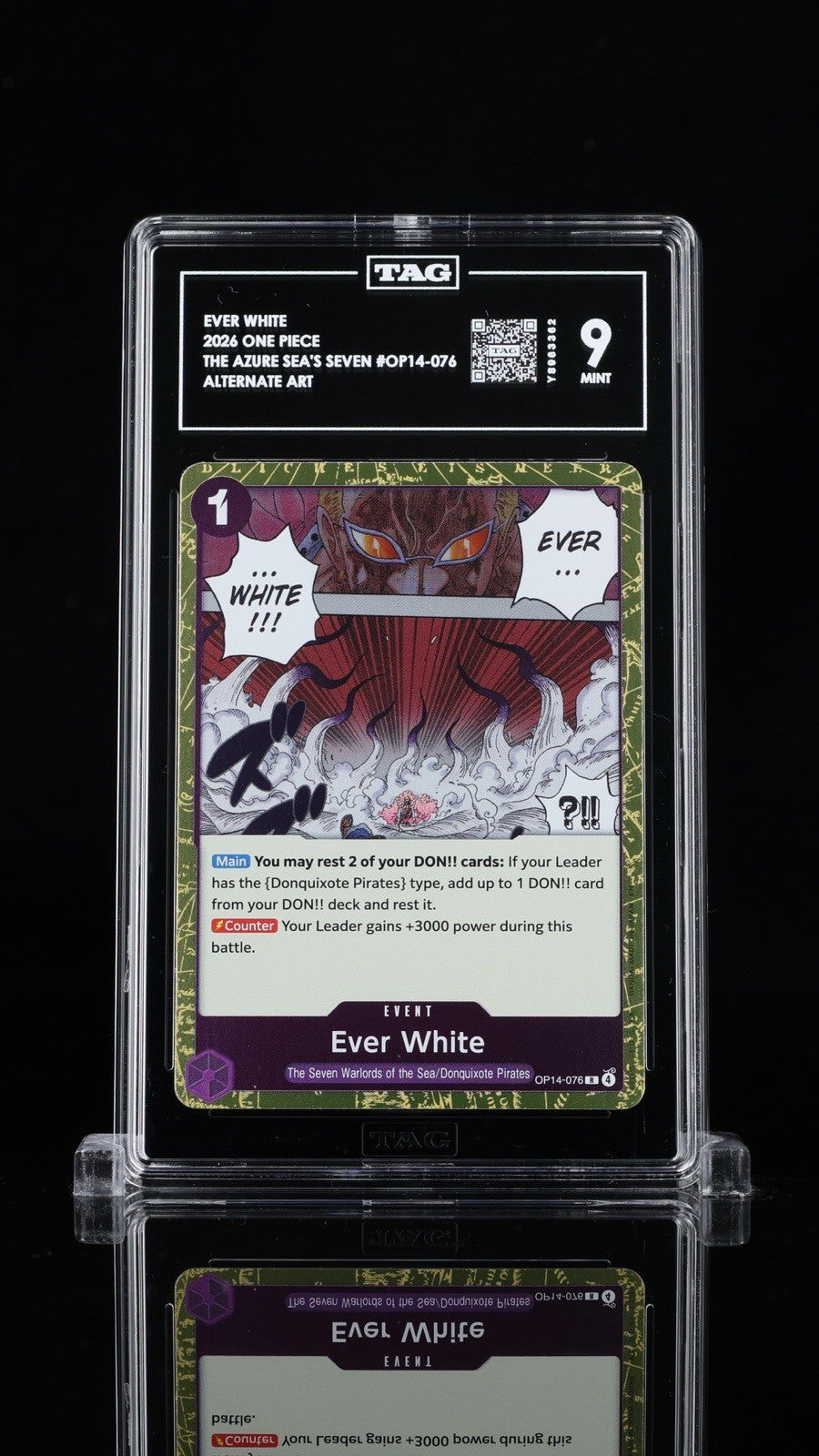 ⚠️ One Piece Ever White OP14-076 Rare The Azure Sea's Seven~TAG 9~SHOOT OFFER💨