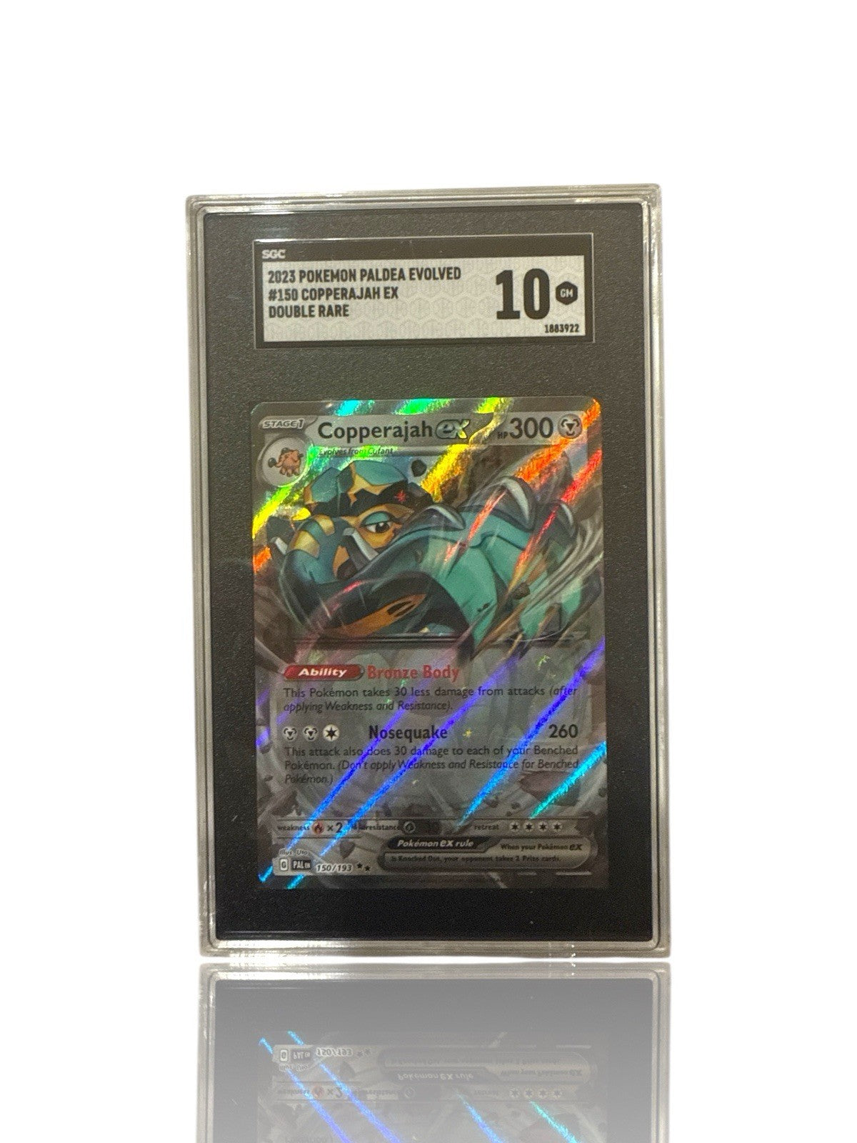 ‼️Pokemon Copperajah ex 150/193: Paldea Evolved Holo GRADE 10! SHOOT OFFER!💨