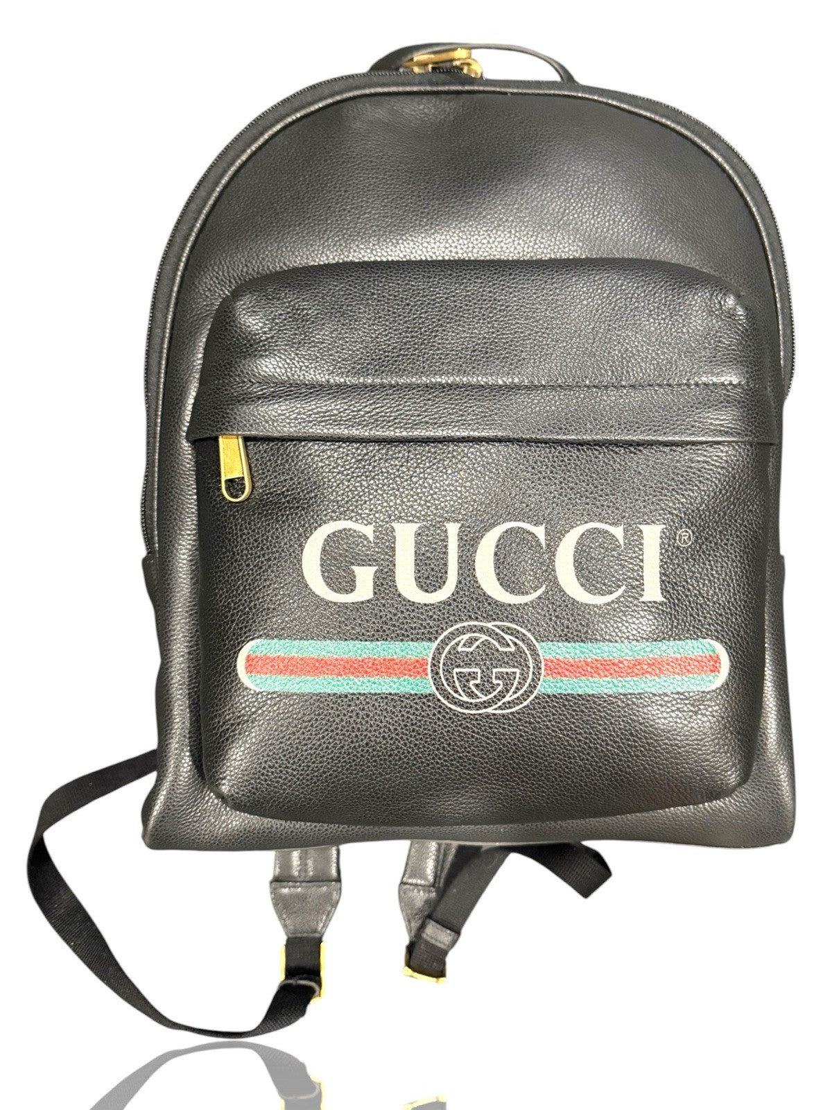 💎 Gucci Backpack Vintage Logo Black~ NEW W/ TAGS & DUSTBAG~ SHOOT OFFER💨