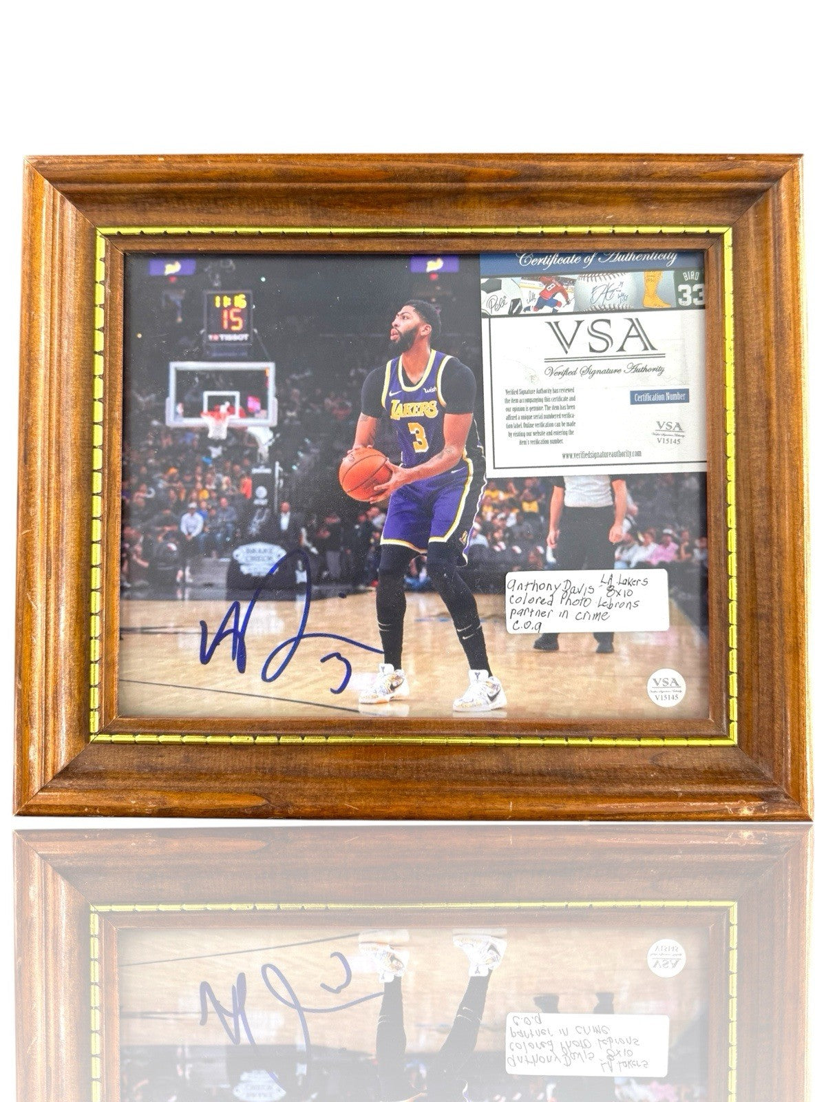 ⚠️Anthony Davis Autographed Signed 8x10 Photo Framed Lakers VSA COA~SHOOT OFFER