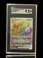 ‼️Unown VSTAR 199/195: Sword & Shield~Silver Tempest GRADE 9.5~SHOOT OFFER!💨