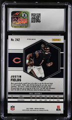 ‼️2021 Panini Mosaic - NFL Debut Justin Fields #242 Reactive Blue Mosaic Prizm💨