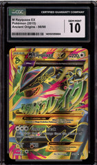 ‼️GEM MINT 10 Rayquaza EX Ancient Origins 98/98 Secret Rare Pokemon Card💨