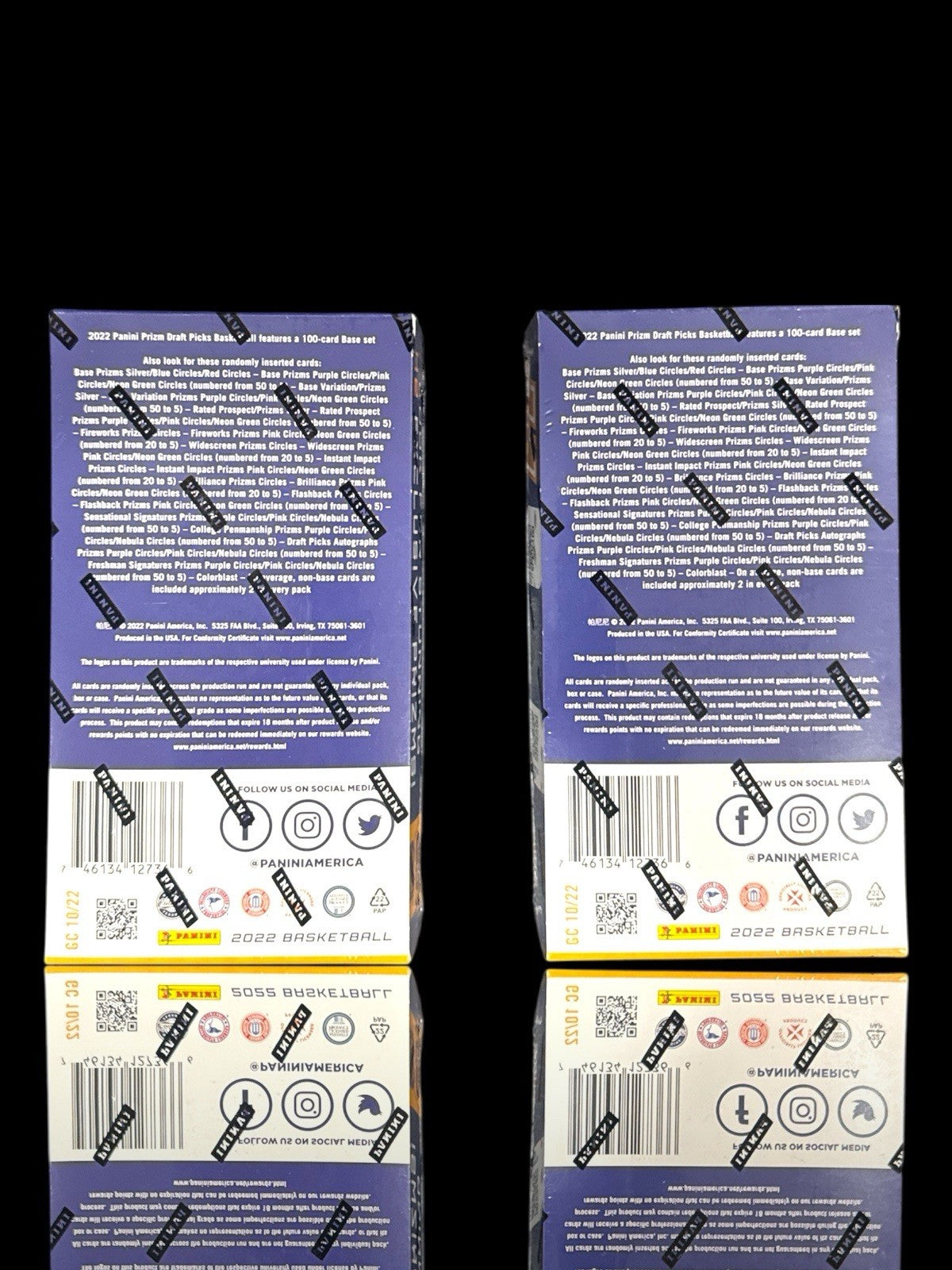 💎SET OF 2 ~ 2022 Panini Prizm Draft Picks Hobby H2 Fast Break Basketball Box!💨