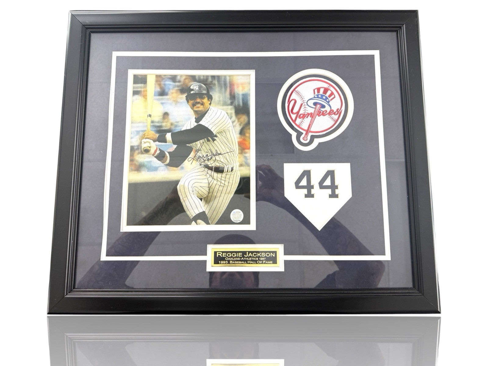 ⚠️Framed Reggie Jackson Yankees Auto 18x22"~COA GFA~HIGH QUALITY SHOOT OFFER💨