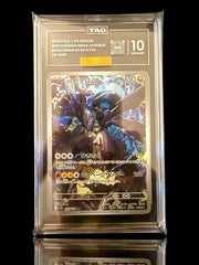 🚨 N's Zekrom 210/193 Pokemon Mega Dream JPN~TAG 10~PRISTINE GOLD DIAMOND MBA!💎