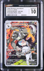 Team Rocket's Houndoom 191~Sv10: Destined Rivals Holo GRADE 10! FAST SHIP