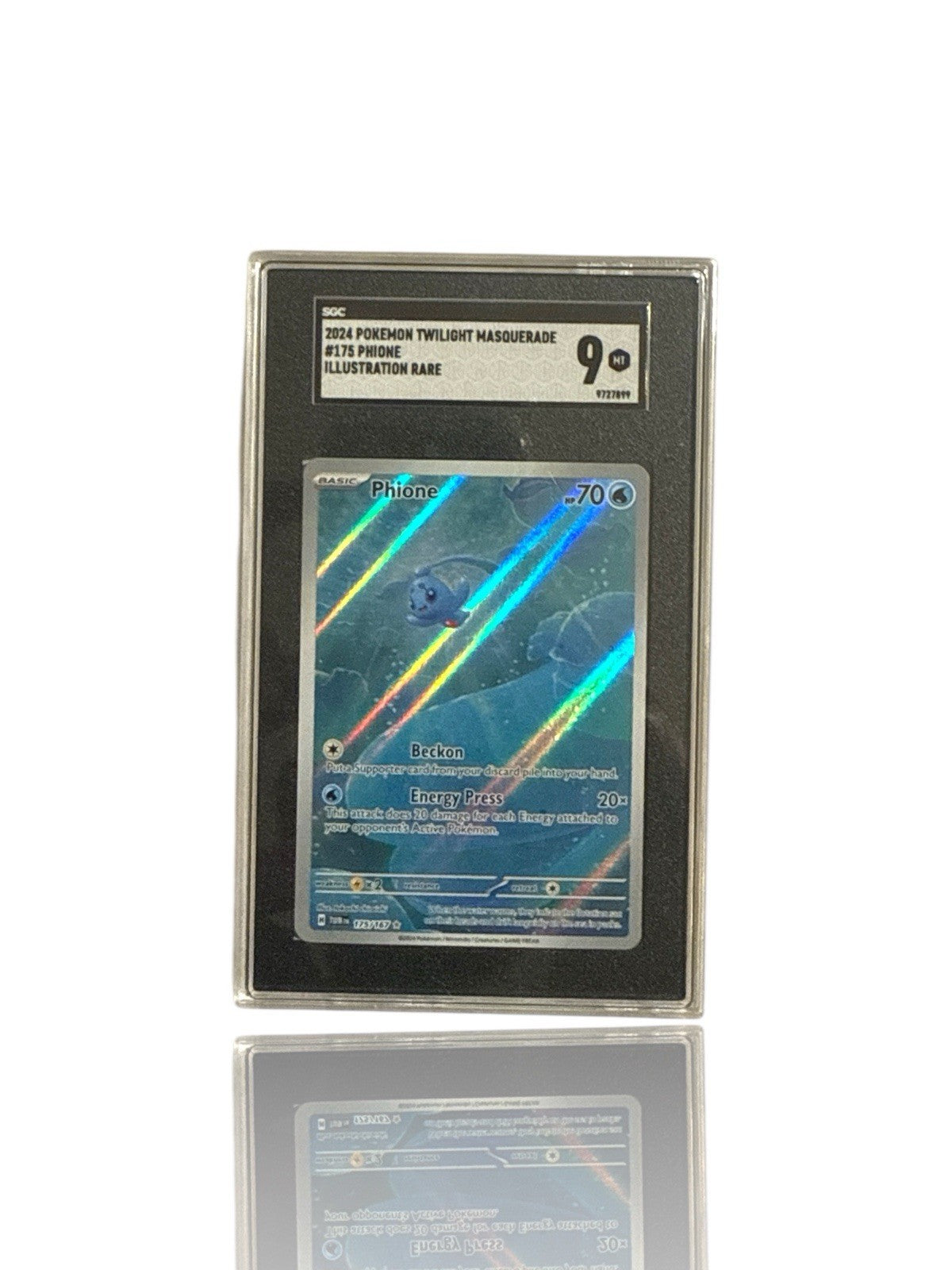‼️POKEMON Phione #175 Twilight Masquerade Holo GRADE 9~FAST SHIP~SHOOT OFFER💨