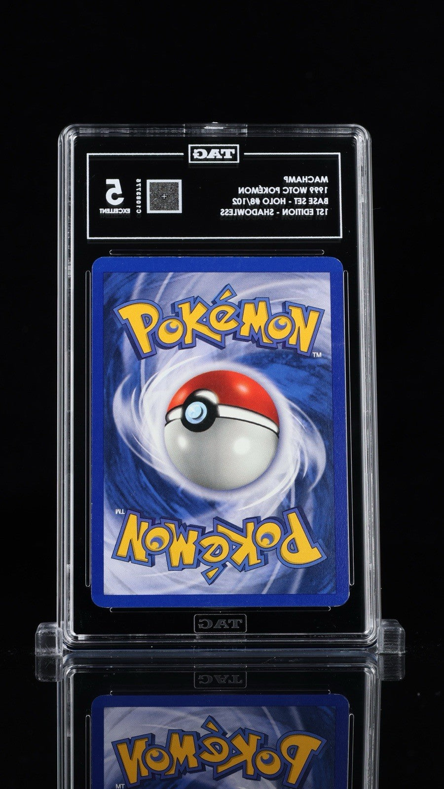 ‼️Machamp - (Base Set Shadowless) 008/102 Deck Exclusives Holo GRADED TAG💨