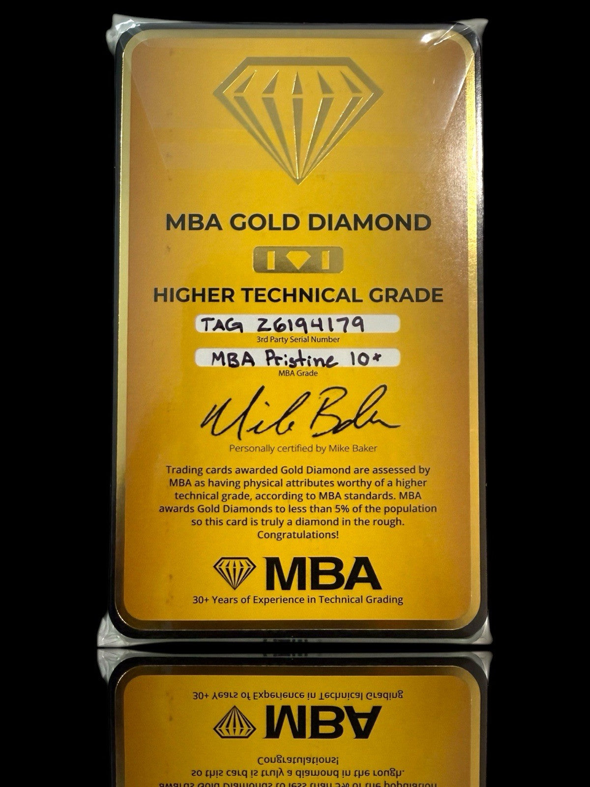 💎 Riolu Pokemon #068 Mega Brave JPN TAG GRADE 10! GOLD DIAMOND MBA™️ PRISTINE!