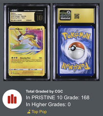 ⚠️ Raikou 050/185 Pokemon Vivid Voltage Holo~PRISTINE 10 GOLD LABEL TOP POP!💨
