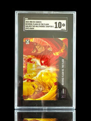 ‼️2022 DC COMICS REVERSE-FLASH VS THE FLASH BRUCE HOLO CARD GRADE 10!💨