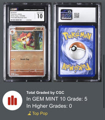 🔥Simisear PokeBall 015 White Flare Holo GRADE 10! SAME DAY SHIP~ SHOOT OFFER💨