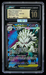 ⚠️Mega Abomasnow ex #157 Pokemon Mega Evolution~PRISTINE 10~SILVER DIAMOND MBA💎