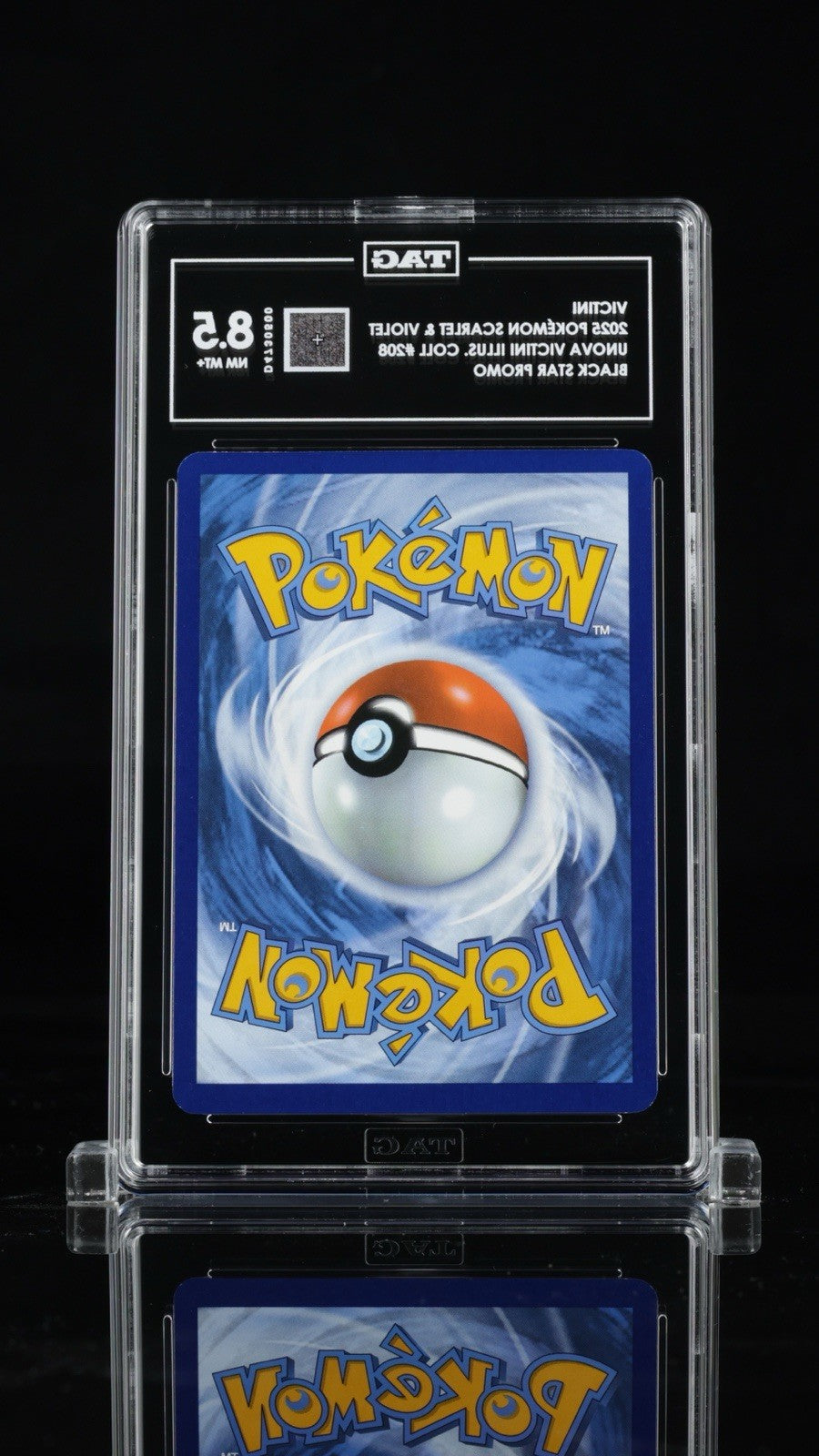 🌅 Victini 208: Scarlet & Violet Promo TAG GRADE 8.5~SAME DAY SHIP~SHOOT OFFER!