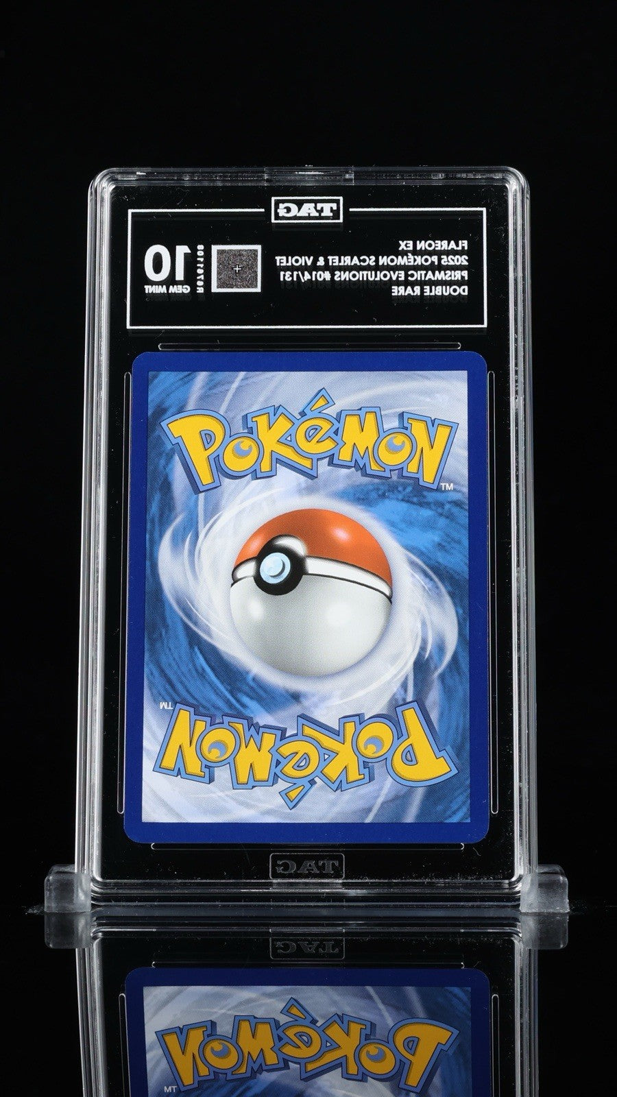 ‼️FLAREON EX - 2025 POKÉMON PRISMATIC EVOLUTIONS #014/131~ TAG GRADE 10!💨