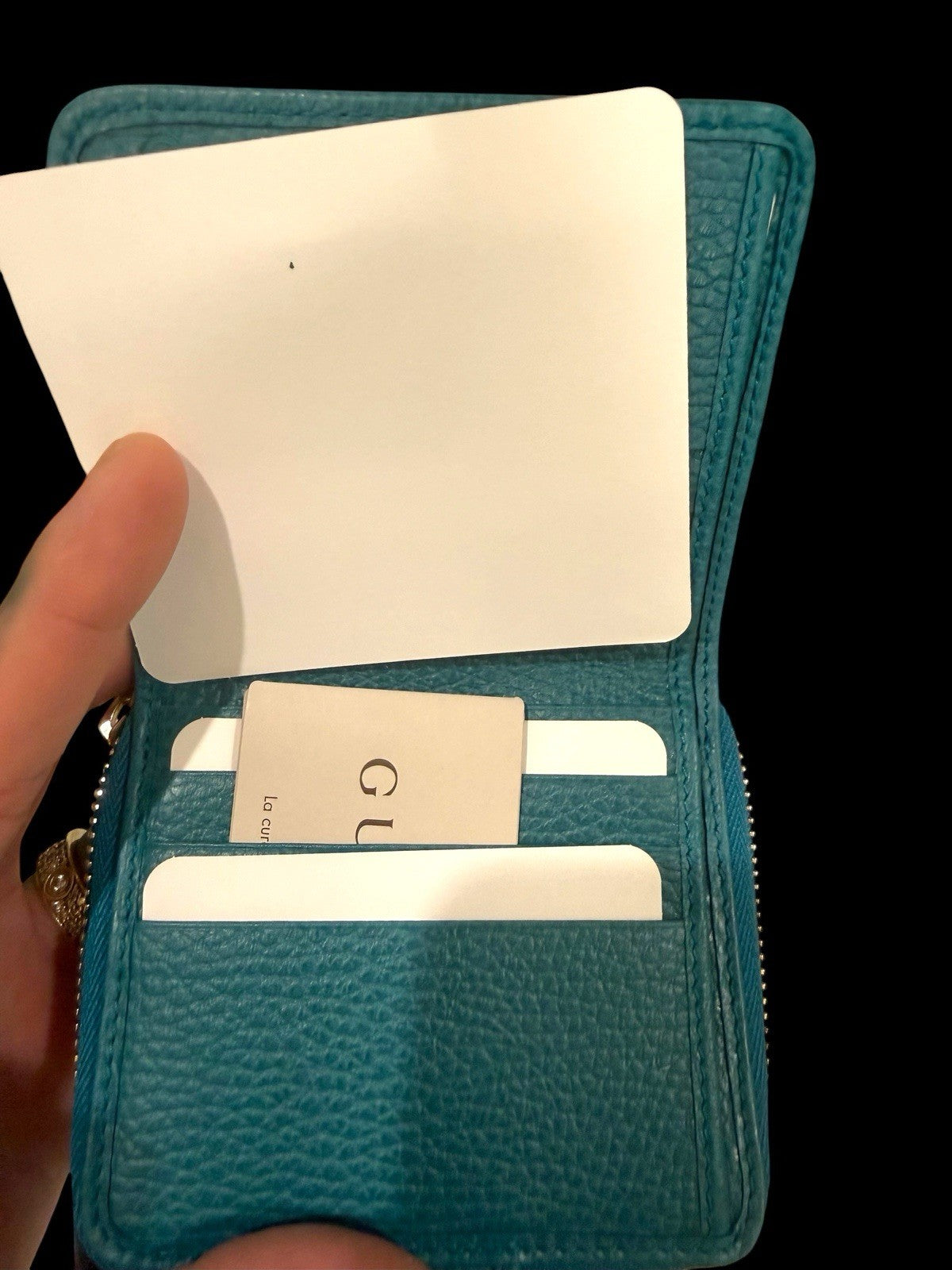 🌀 RARE NEW W/ TAGS GUCCI~Coin Purse Sky Blue~ FAST SHIP SHOOT OFFER💨