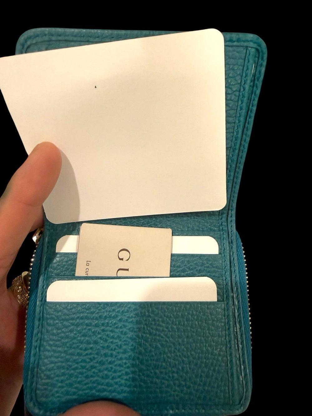 🌀 RARE NEW W/ TAGS GUCCI~Coin Purse Sky Blue~ FAST SHIP SHOOT OFFER💨