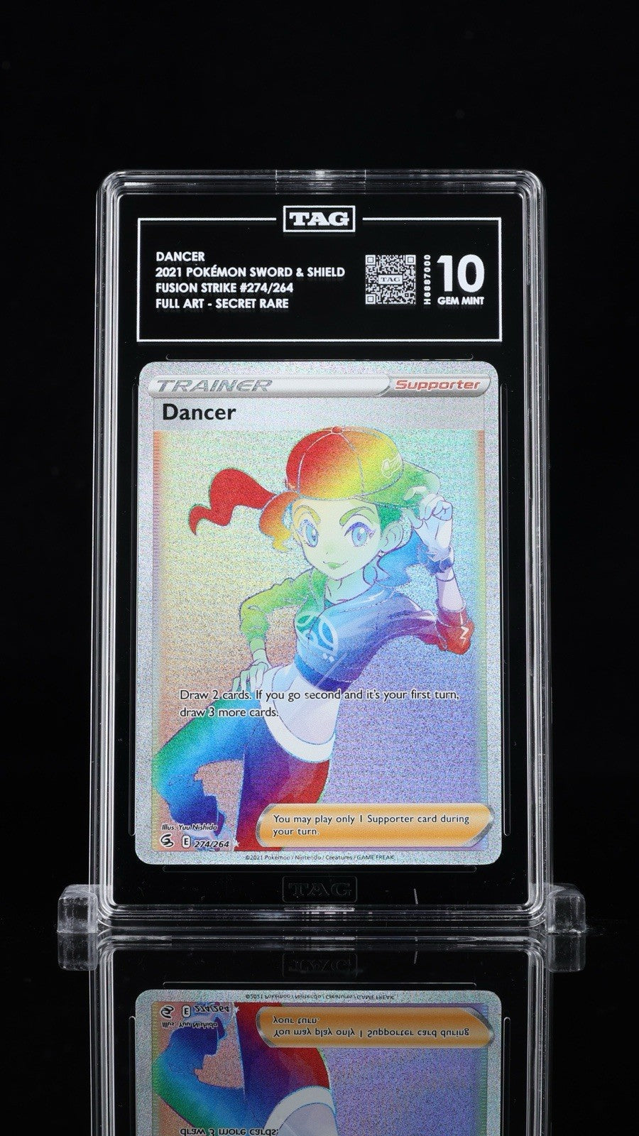 💎 Dancer Secret #274 Fusion Strike RAINBOW TAG GRADE 10! TOP RANKED!💨