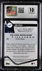 ‼️2021 Bowman Platinum Top Prospects Jake Vogel #TOP-27 AUTO RC POP 1!💨AUTO 10