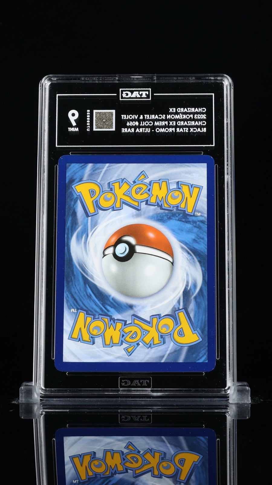 ‼️CHARIZARD EX 2023 POKÉMON SCARLET & VIOLET #056 BLACK STAR PROMO~TAG GRADE 9💨