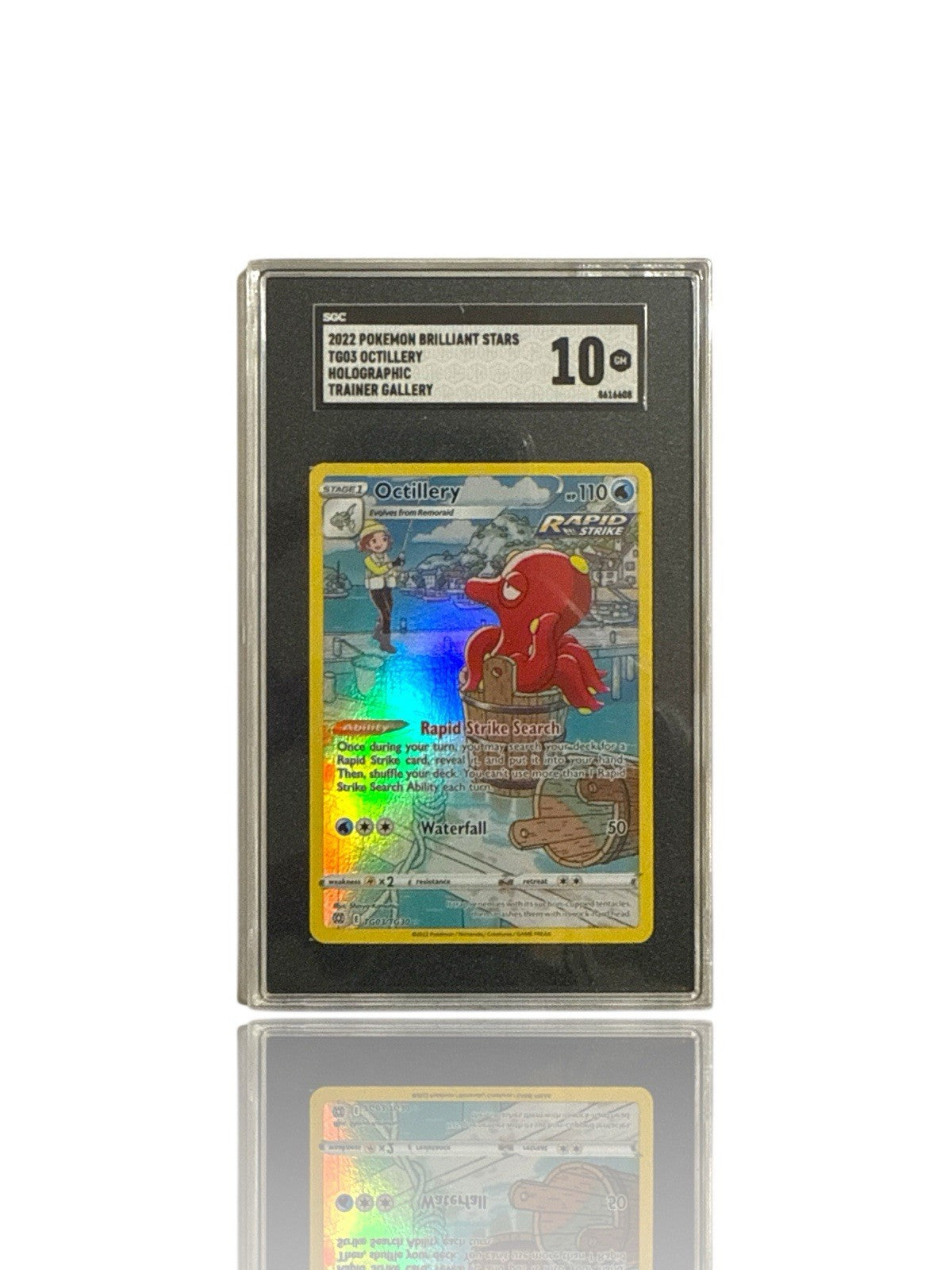 ‼️Pokemon Octillery TG03/TG30: Brilliant Stars Trainer Gallery GRADE 10!💨
