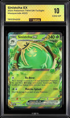 ⚠️ Sinistcha ex 023/167 Pokemon Twilight Masquerade~MBA GRADE 10~SHOOT OFFER💨
