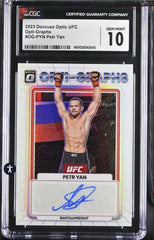 ‼️2023 Panini Donruss Optic UFC - Opti-Graphs Petr Yan #OG-PYN~GRADE 10💨