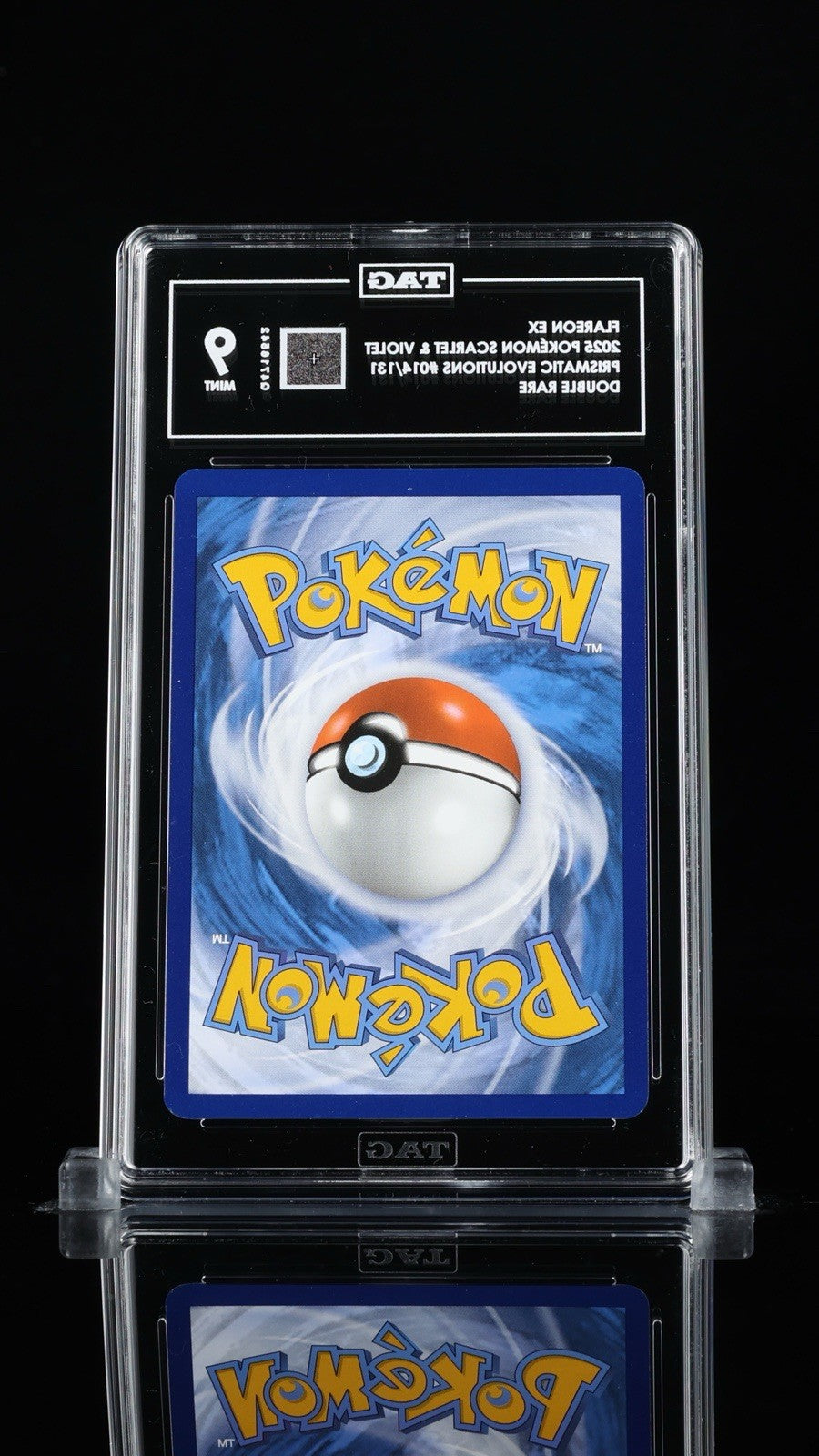 ‼️FLAREON EX 2025 POKÉMON  PRISMATIC EVOLUTIONS #014~TAG GRADE 9! SHIPS FAST💨