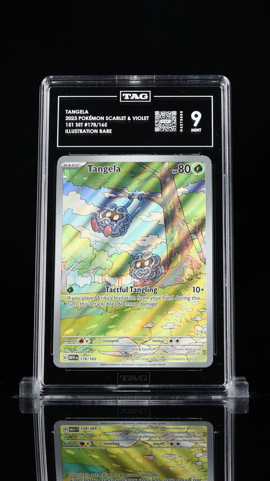 ‼️TANGELA 2023 POKÉMON SCARLET & VIOLET 151 SET #178/165~ TAG GRADE 9!💨