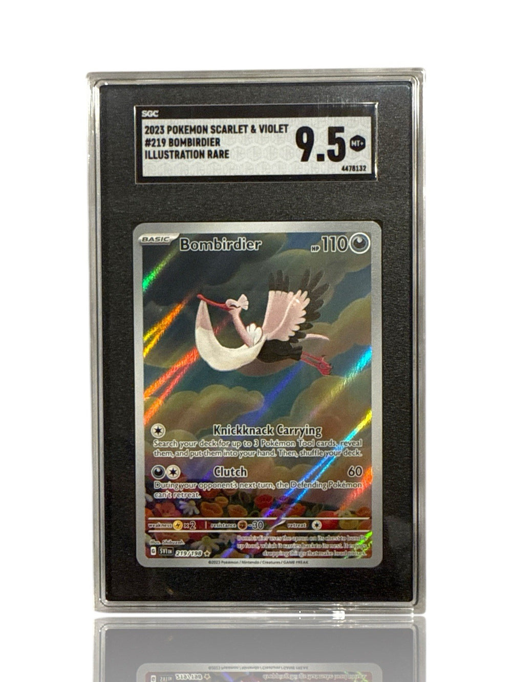 ‼️Bombirdier 219/198 SV01: Scarlet & Violet Base Set GRADE 9.5! FAST SHIP💨