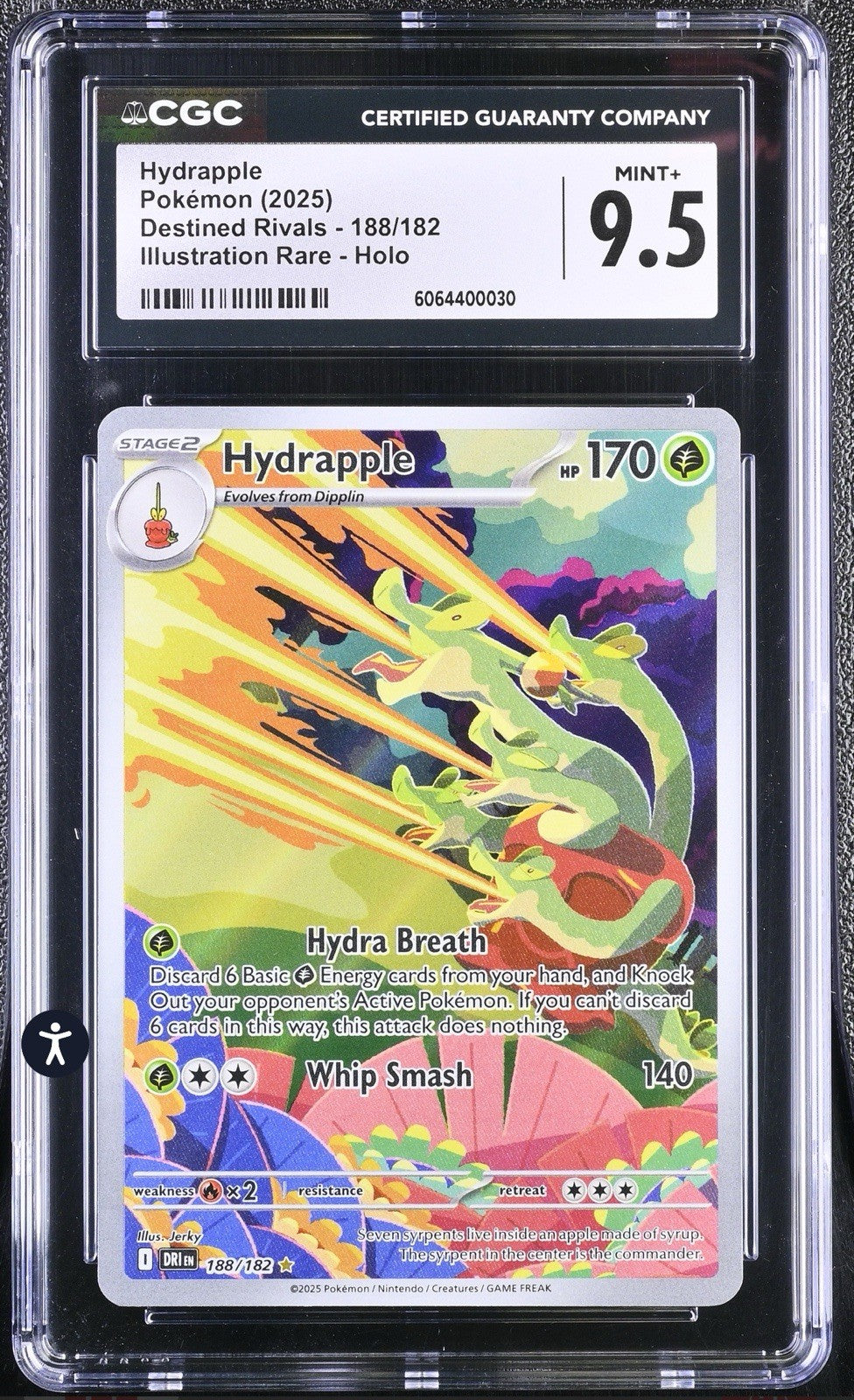 ‼️Hydrapple 188/182 Sv10: Destined Rivals Holo GRADE 9.5! SHIPS SAME DAY!💨
