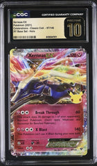 ‼️Xerneas EX 97/146 Celebrations Classic Collection CGC 10 PRISTINE GOLD LABEL💨