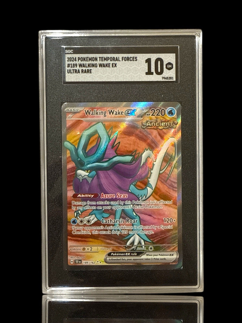 ‼️Walking Wake ex 189/162: Temporal Forces GRADE 10! SHIPS FAST~SHOOT OFFER!💨