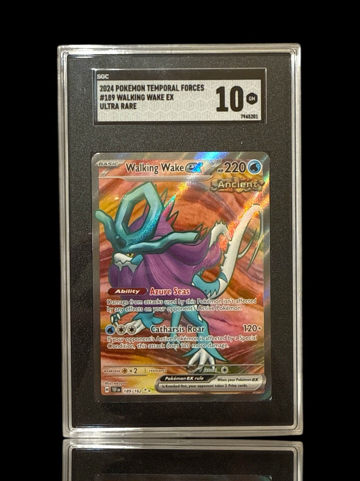 ‼️Walking Wake ex 189/162: Temporal Forces GRADE 10! SHIPS FAST~SHOOT OFFER!💨