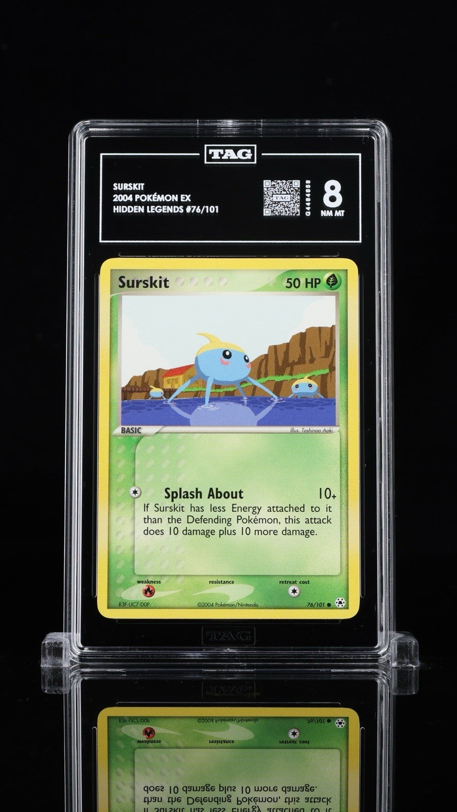 ⚠️ Surskit #76 Pokemon EX Hidden Legends Regular~TAG 8~FAST SHIP SHOOT OFFER!💨