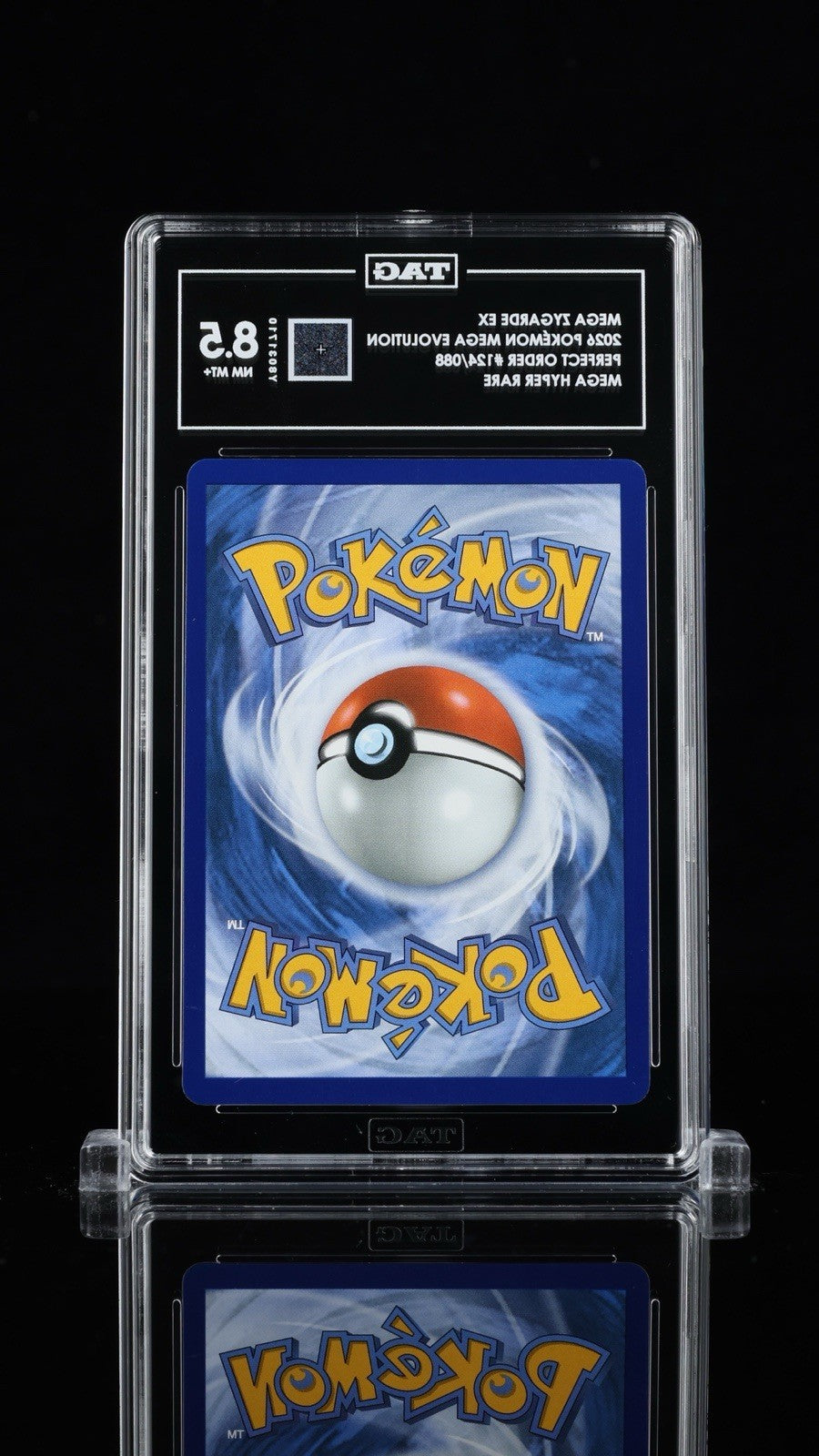 💛 Mega Zygarde ex 124/088 Perfect Order HYPER RARE TAG GRADE 8.5! SHOOT OFFER💨