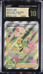 ‼️Pokemon Gardenia's Vigor GG61 Crown Zenith GRADE 10 PRISTINE GOLD LABEL!💨