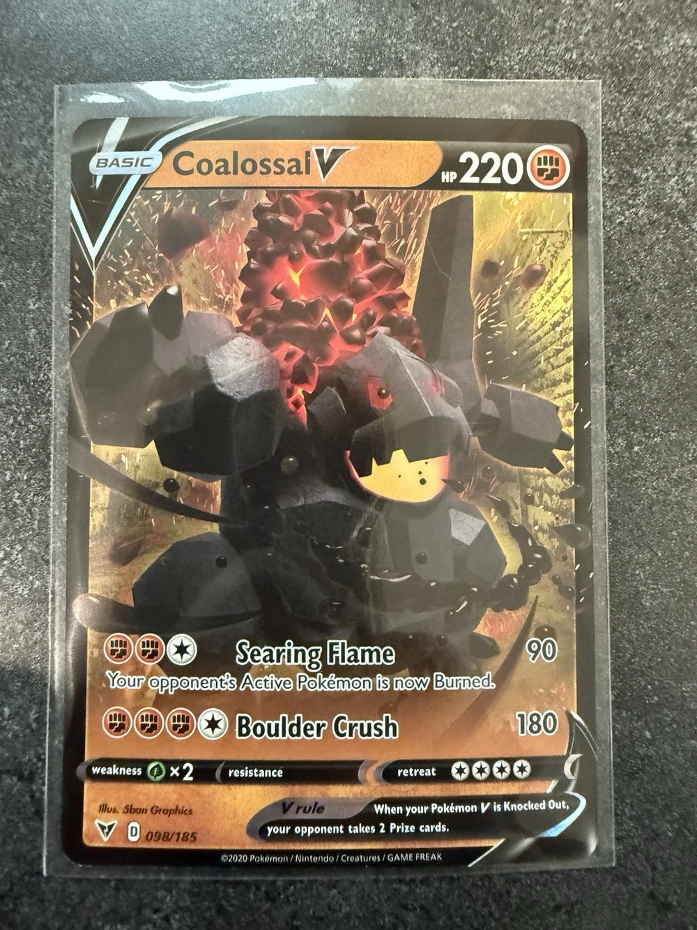 Coalossal V 098/185 Swsh04: Vivid Voltage Holo