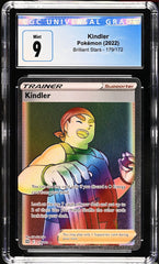 ‼️Kindler (Secret) 179/172 Swsh09: Brilliant Stars Holo GRADE 9! SHIPS FAST!💨