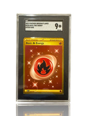 ‼️Pokemon Basic Fire Energy 230/197: Obsidian Flames Holo GRADE 9~FAST SHIP💨