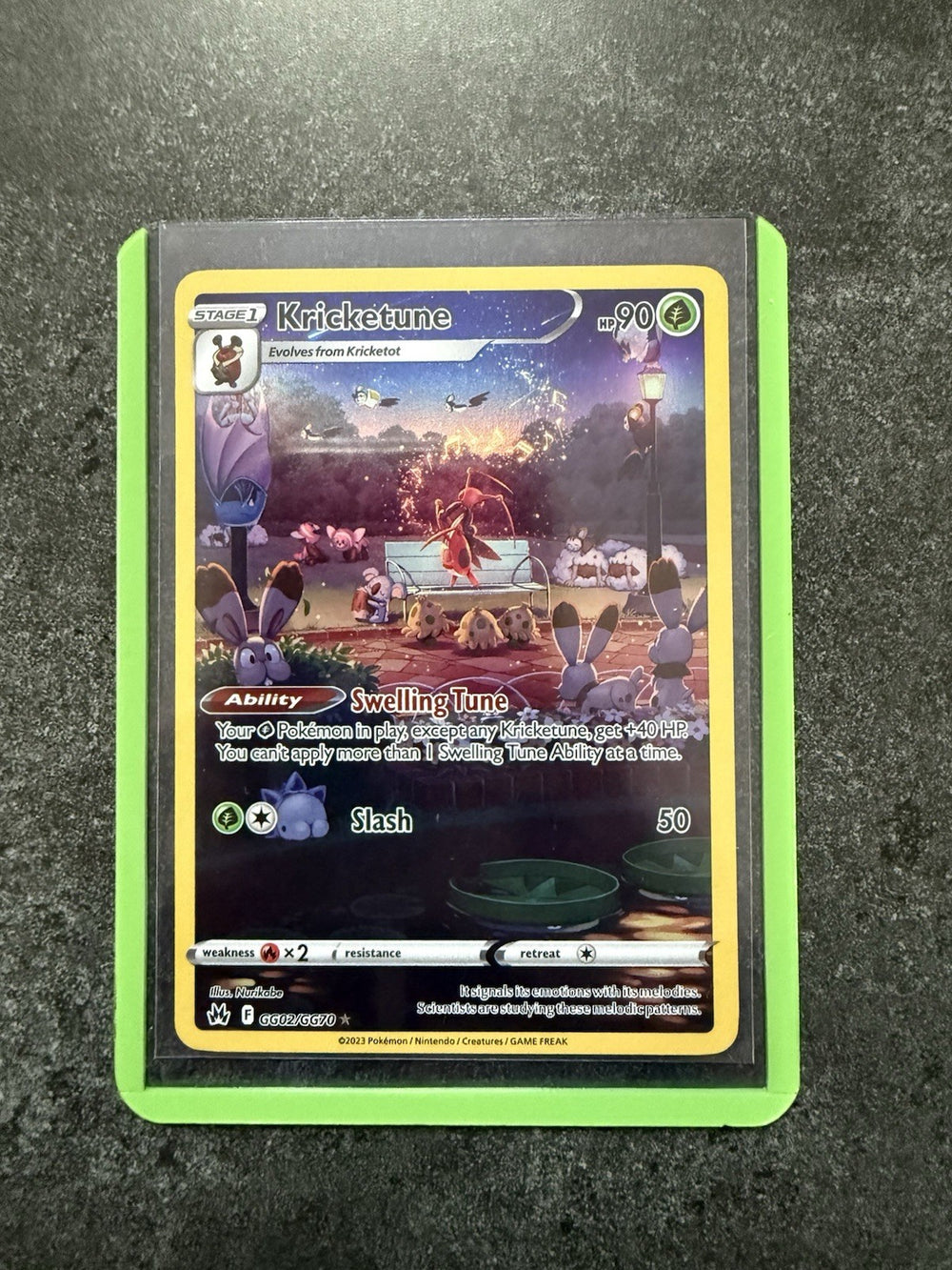 Kricketune GG02/GG70 Crown Zenith: Galarian Gallery Holo