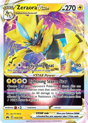 ‼️Pokemon Zeraora VSTAR 055/159 Crown Zenith Holo GRADE 9! FAST SHIP~SHOOT OFFER