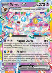 ‼️SYLVEON EX 2025 POKÉMON SCARLET PRISMATIC EVOLUTIONS #041 DOUBLE RARE TAG 10💨