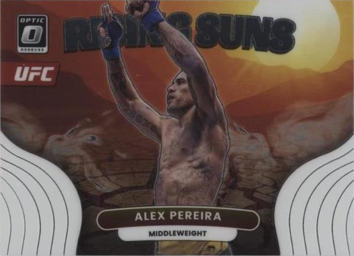 ⚠️2023 Panini Donruss Optic UFC - Rising Suns Alex Pereira #5 (RC)~MBA GRADE 9💨