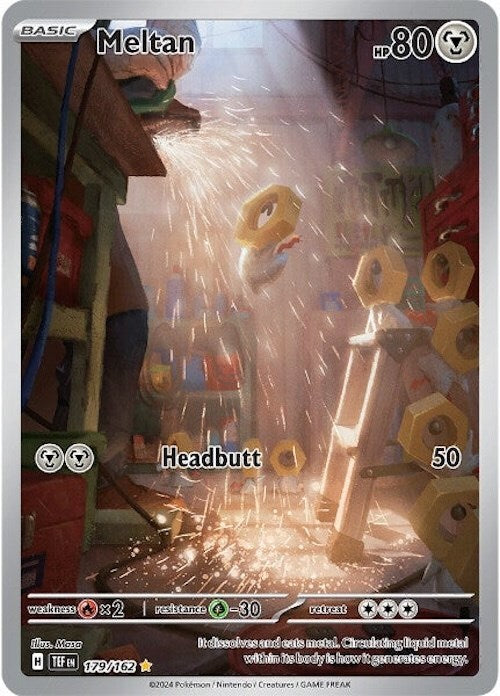 ‼️Pokemon Meltan 179/162: Temporal Forces Holo GRADE 9.5! FAST SHIP~SHOOT OFFER!
