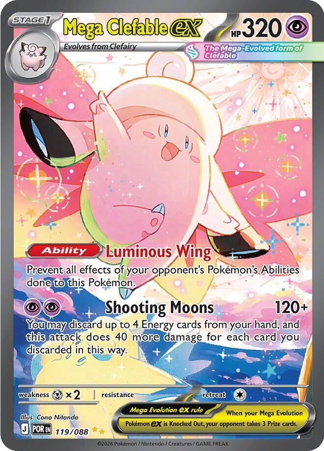 🌀 Mega Clefable ex 119 Perfect Order Holo~ PRISTINE 10 GOLD LABEL TOP POP💨