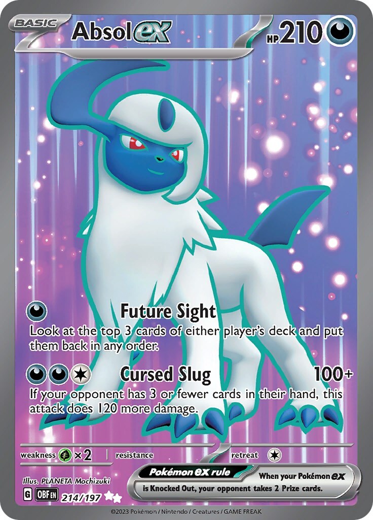 ‼️Absol ex #214 Obsidian Flames Holo GRADE 10! SHIPS FAST SAME DAY~SHOOT OFFER💨