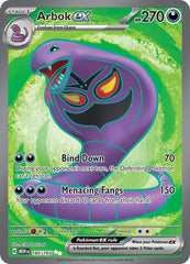 ‼️Arbok ex 185/165 Sv: Scarlet & Violet 151 Holo GRADE 9~FAST SHIP~SHOOT OFFER💨